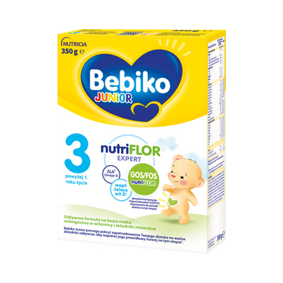 Bebiko Junior 3 Odżywcza formuła na bazie mleka dla małych dzieci powyżej 1. roku życia 350 g