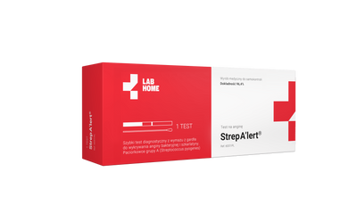 Lab Home Test na anginę Strep A'lert - 1 test na wymaz