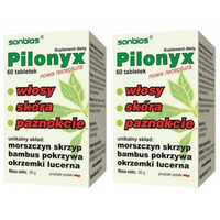 SANBIOS Pilonyx piękne WŁOSY, SKÓRA I PAZNOKCIE ZESTAW 2 x 60 tabletek