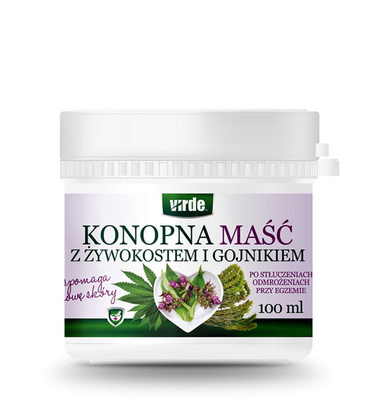 VIRDE maść konopna z żywokostem i gojnikiem NA STŁUCZENIA 100 g