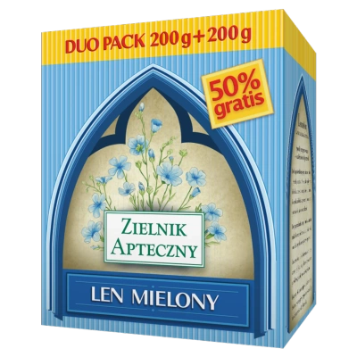 Len mielony Duo pack 200 g + 200 g