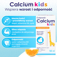 Calpossis Calcium Kids MOCNE KOŚCI I ZĘBY 165 ml