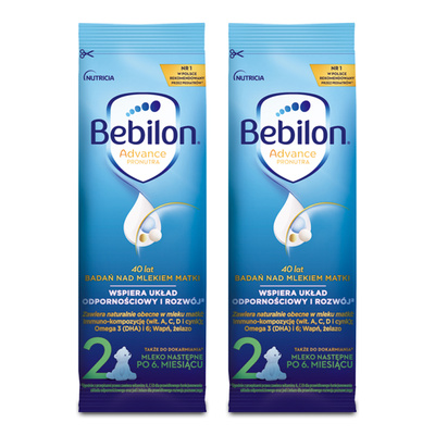Bebilon 2 Advance Pronutra Mleko następne po 6. miesiącu w saszetkach ZESTAW 2 x 28,8 g