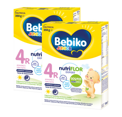 Bebiko Junior 4R Odżywcza formuła na bazie mleka dla dzieci powyżej 2. roku życia 2x600 g