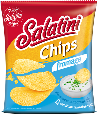 Salatini Zdrowe chipsy smak fromage zdrowa przekąska 25 g