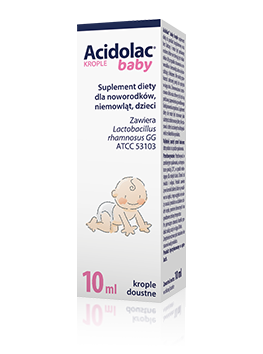 Acidolac Baby krople doustne dla noworodków niemowląt i dzieci PROBIOTYK 10 ml