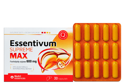 SUPREME Essentivum Max wątroba metabolizm tłuszczów 30 kapsułek