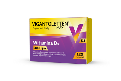 Vigantoletten Max Witamina D3 4000 j.m. 120 tabletek