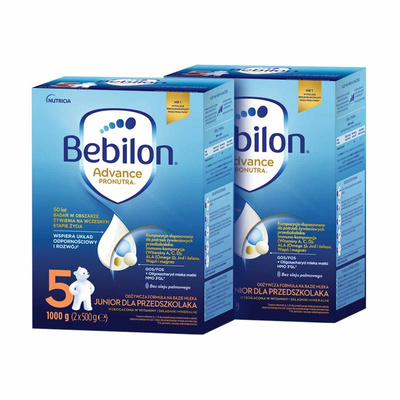 Bebilon 5 Advance Pronutra Junior Formuła na bazie mleka dla przedszkolaka ZESTAW 2x1000 g