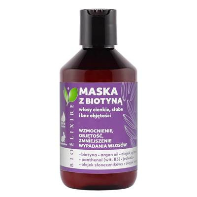 BIOELIXIRE maska z biotyną do włosów cienkich, słabych i bez objętości 300ml
