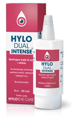 Hylo Dual Intense nawilżające krople do oczu z ektoiną bez konserwantów 10 ml
