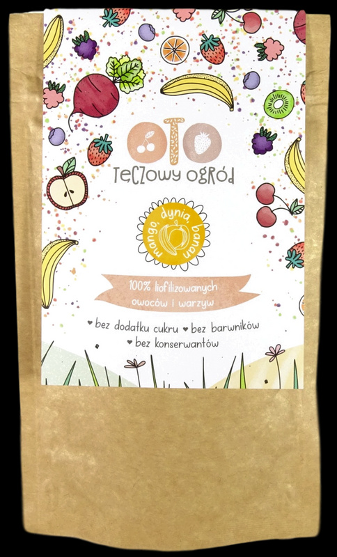 OTOLANDIA owoce i warzywa liofilizowane mango dynia banan mix proszek 40 g