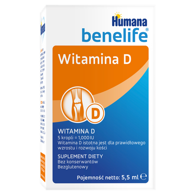 Humana Benelife Suplement diety witamina D 5,5 ml