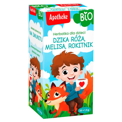 Apotheke herbatka dla dzieci dzika róża, melisa i rokitnik 20 saszetek