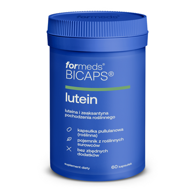Formeds Bicaps Lutein luteina NATURALNE WSPARCIE OCZU WZROKU 60 kapsułek