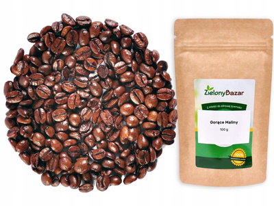 Zielony Bazar kawa GORĄCE MALINY ziarnista 100 g