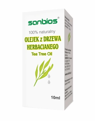 SANBIOS naturalny olejek z drzewa herbacianego 10 ml