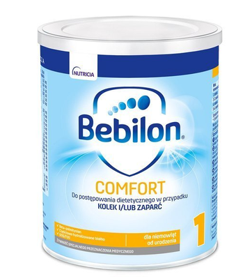 Bebilon Comfort 1 Żywność specjalnego przeznaczenia medycznego dla niemowląt od urodzenia 400 g