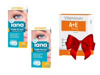 IANA Optimal 0,1% HA nawilżające krople do oczu ZESTAW 2 x 10 ml + GRATIS!