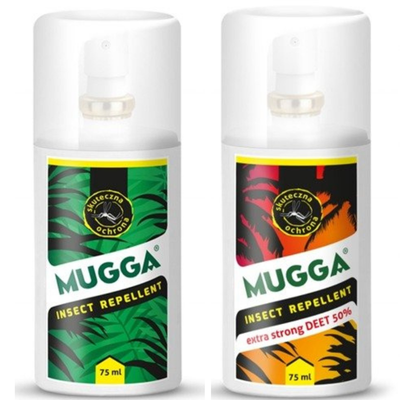 ZESTAW MUGGA 50% + 9,5% DEET zestaw rodzinny na komary