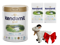 Kendamil Kozie mleko następne 2 ZESTAW puszka 800 g + 2 uzupełnienia 500 g + MASKOTKA GRATIS!