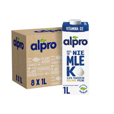 Alpro Psst! To nie mlek Napój owsiany 3,5 % zestaw 8x1L