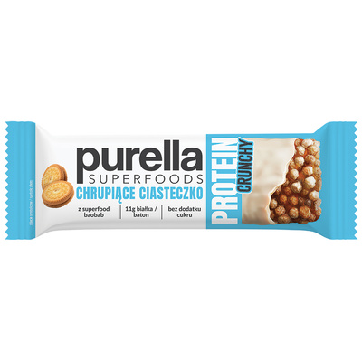 Purella Superfoods Protein bar baton proteinowy chrupiące ciasteczko 45 g