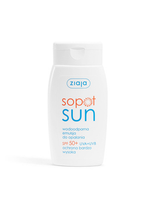 ZIAJA Sopot Sun wodoodporna emulsja do opalania SPF 50+ UVA + UVB ochrona bardzo wysoka 125 ml