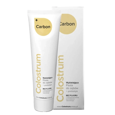 Colostrum Carbon pasta do zębów bez fluoru 75 ml + GRATIS!
