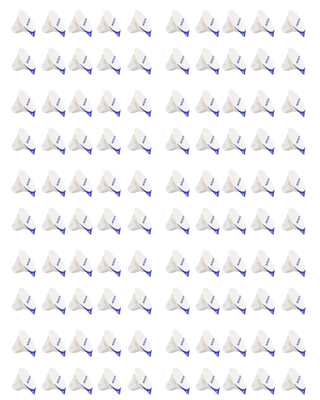 Smoczek jednorazowy jałowy na butelkę RTF dla wcześniaków ZESTAW 100 sztuk