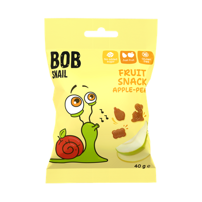 Bob Snail owocowe ZDROWE przekąski MIX w różnych smakach ZESTAW 7 x 40 g