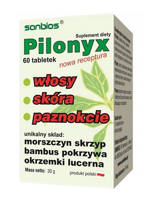SANBIOS Pilonyx piękne WŁOSY, SKÓRA I PAZNOKCIE 60 tabletek