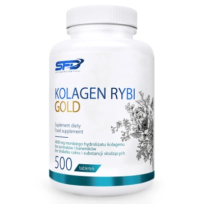 SFD Kolagen Gold RYBI 100% czysty hydrolizat kolagenu 500 tabletek