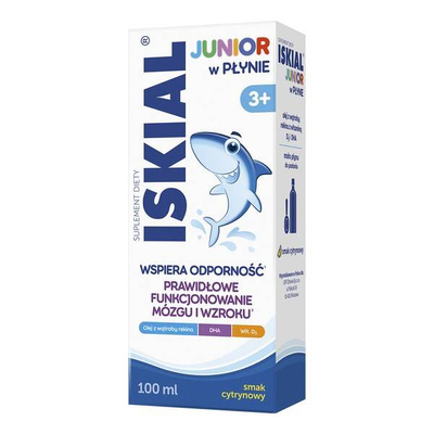 Iskial Junior olej z wątroby rekina z witaminą D w płynie 100ml