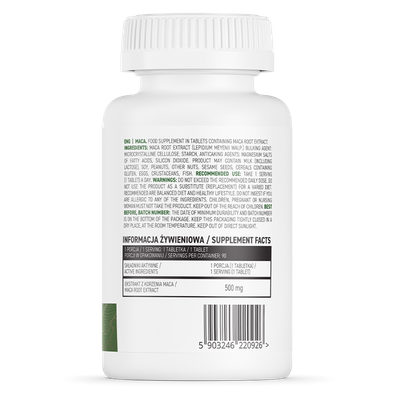 OstroVit Maca potencja testosteron 90 tabletek