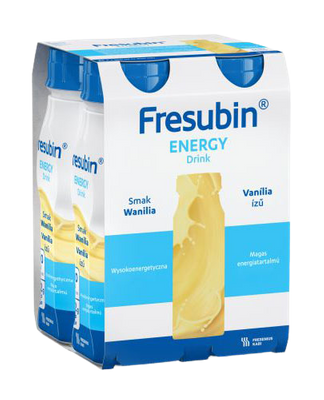 Fresubin® Energy Drink, smak waniliowy, ZESTAW 24 x 200 ml. Żywność specjalnego przeznaczenia medycznego. Dieta na Start