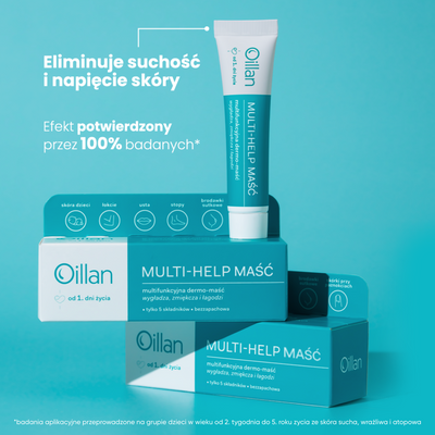 Oillan Multi-Help Multifunkcyjna dermo-maść WYGŁADZA, ZMIĘKCZA, ŁAGODZI 12 g