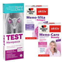 Milapharm test na menopauzę + Doppelherz Meno-Vita i Meno-Care WSPARCIE KOBIET