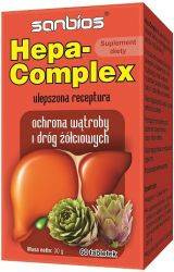 SANBIOS Hepa-Complex 500 mg WĄTROBA, DROGI ŻÓŁCIOWE 60 tabletek