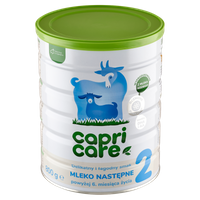 Capricare 2 - mleko następne, powyżej 6 miesiąca, oparte na mleku kozim ZESTAW 2 x 800 g + 2 SASZETKI GRATIS!