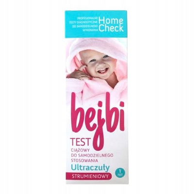 Home Check Test ciążowy Bejbi ULTRACZUŁY strumieniowy 1 sztuka