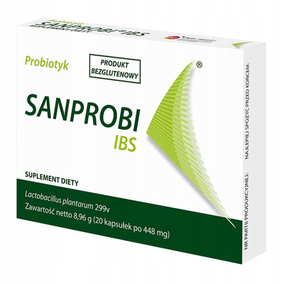 Sanprobi IBS probiotyk wsparcie jelit na biegunkę 20 kapsułek