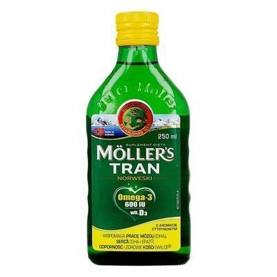 Moller's Tran Norweski, powyżej 3 lat aromat cytrynowy 250 ml