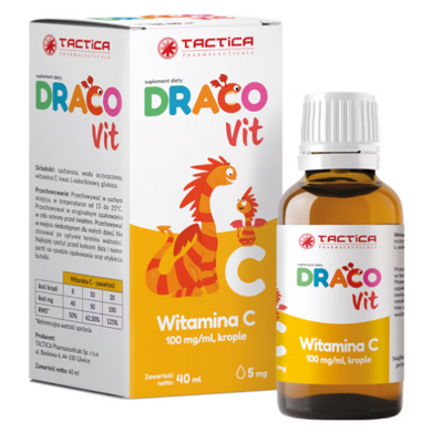 DRACOvit witamina C krople dla dzieci 100 mg/ml 40 ml