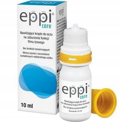 Tactica Eppi Care NAWILŻAJĄCE krople do oczu 10 ml