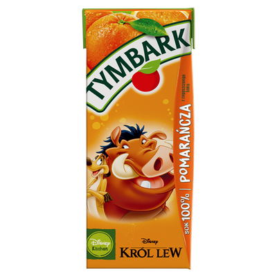 Tymbark Sok 100 % pomarańcza 200 ml