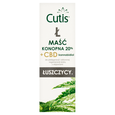 Cutis ŁUSZCZYCA maść konopna 20% + CBD 120 ml