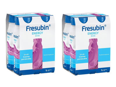 Fresubin® Energy Drink, smak czarna porzeczka, 8 x 200 ml.  Żywność specjalnego przeznaczenia medycznego. Dieta na Start