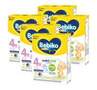 Bebiko Junior 4R Odżywcza formuła na bazie mleka dla dzieci powyżej 2. roku życia ZESTAW 5x600g