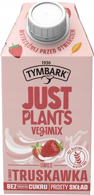 Tymbark Just Plants Napój roślinny vegimix truskawka 500 ml